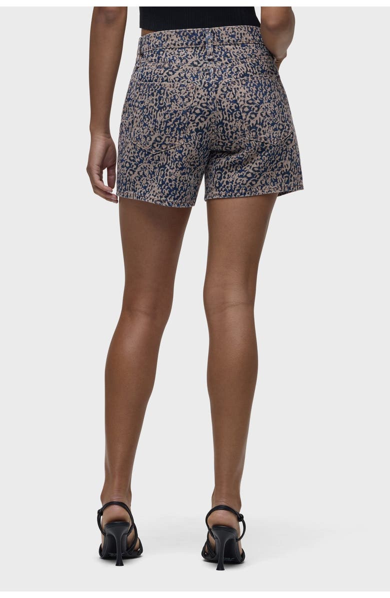 Hudson Jeans Devon Boyfriend Short, Alternate, color, Indigo Leopard