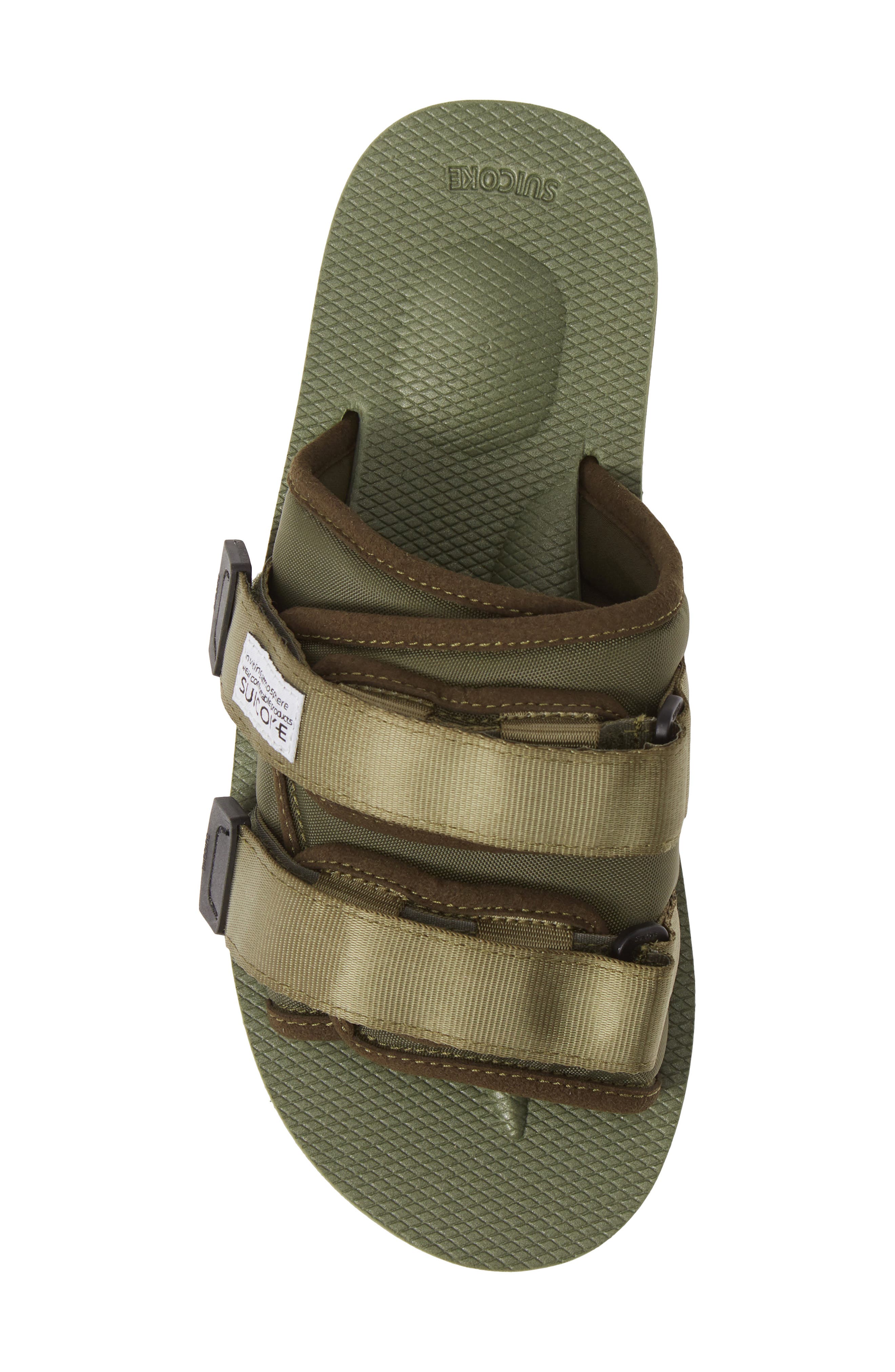 Moto Cab Slide Sandal, Alternate, color, OLIVE