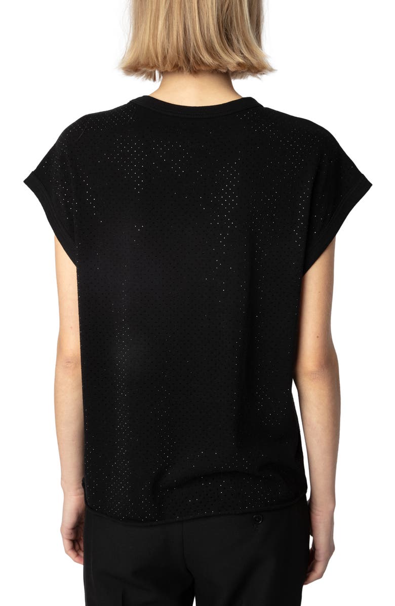 Zadig & Voltaire Cecilia Diamanté T-Shirt, Alternate, color, 