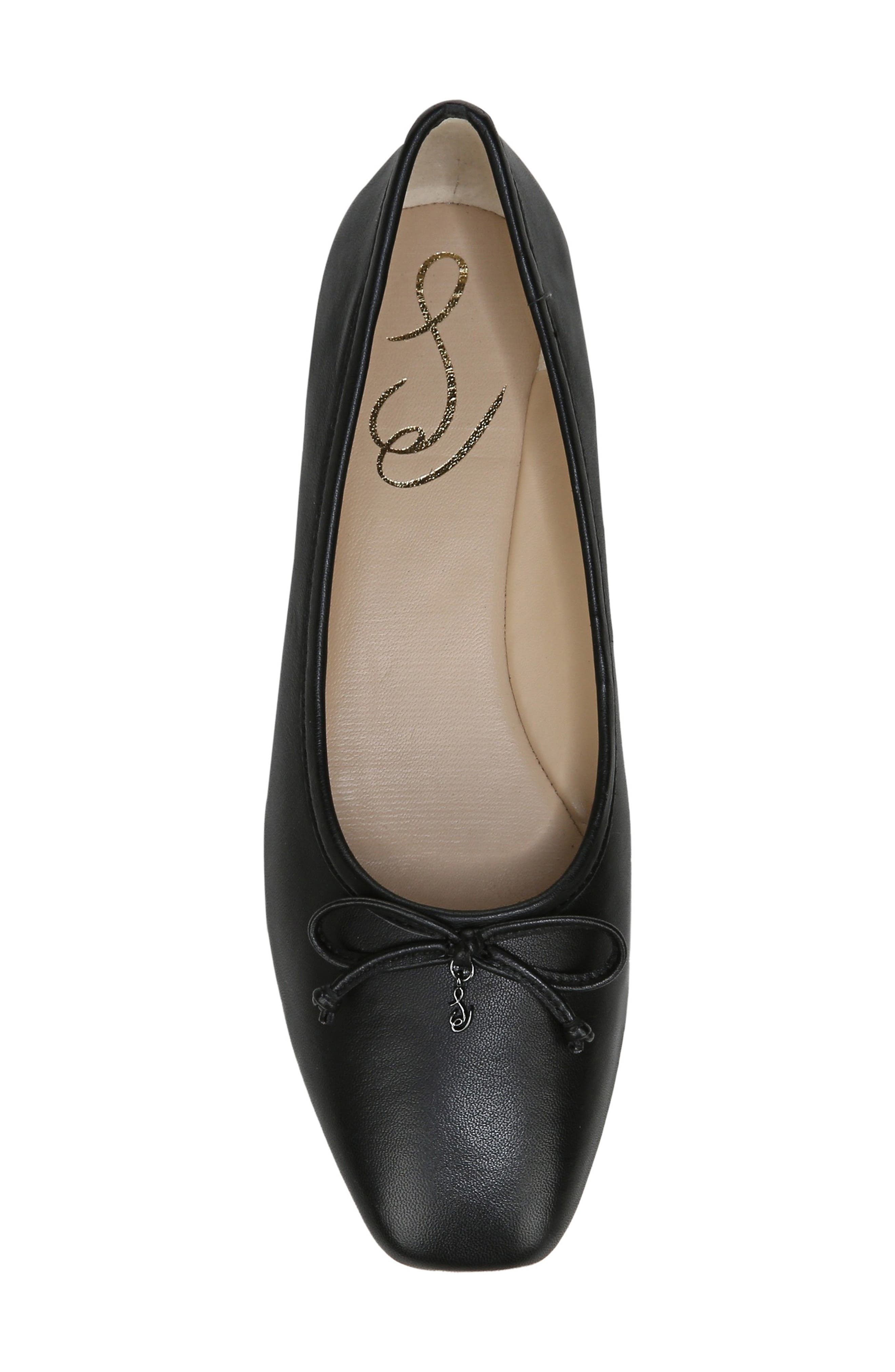 Marisol Ballet Flat, Alternate, color, BLACK LEATHER