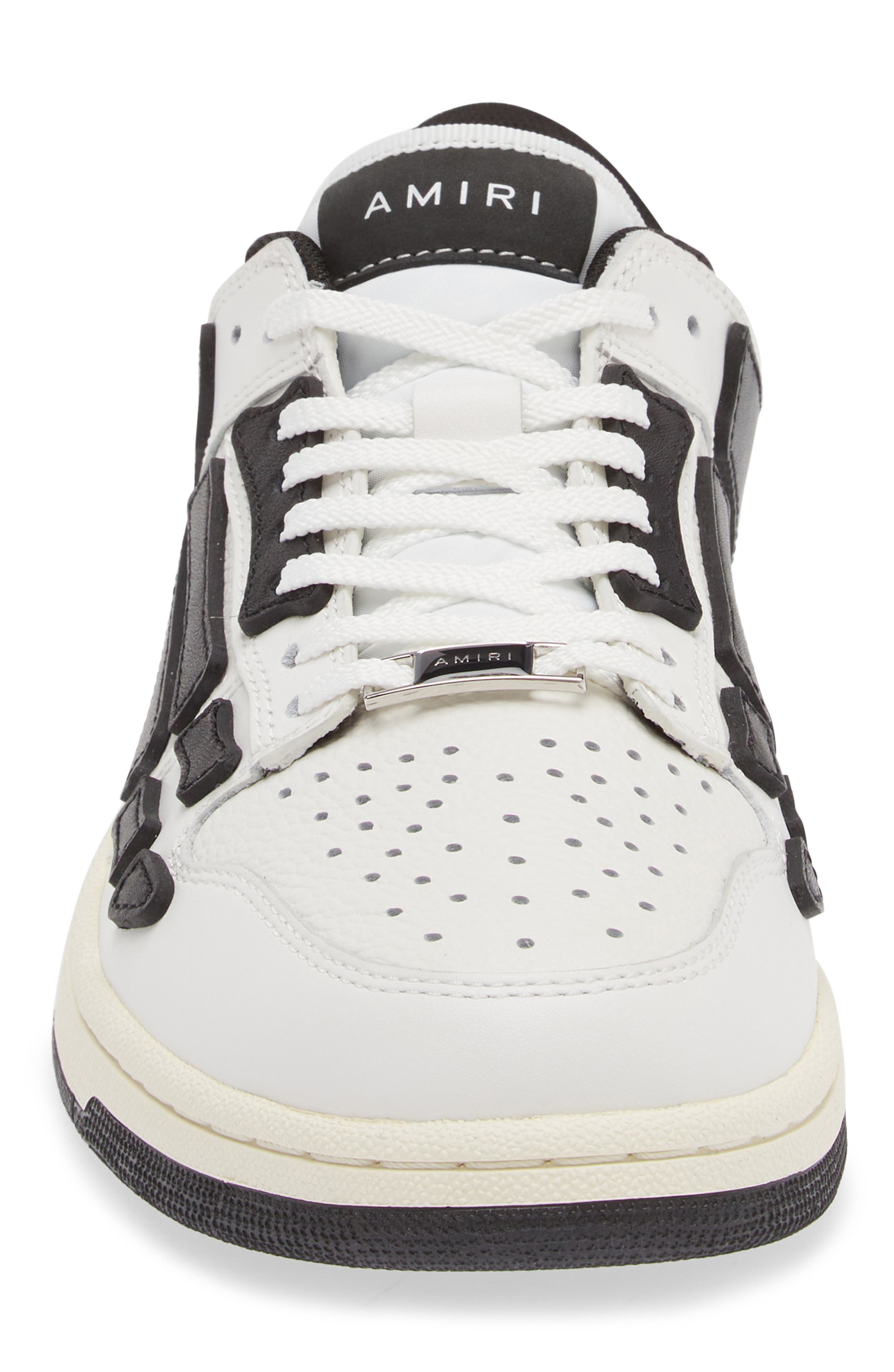 AMIRI Skel Low Top Sneaker, Alternate, color, White/ Black