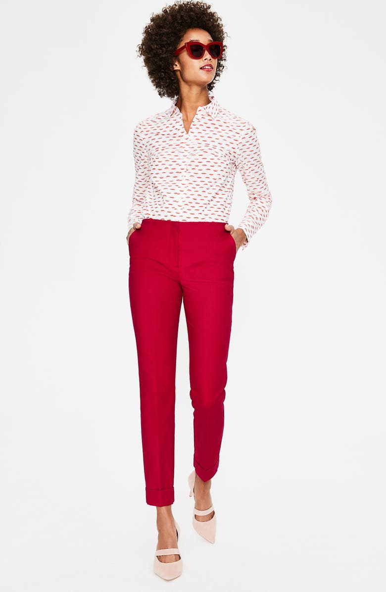 Boden Kensington Cuffed Ankle Pants, Alternate, color, 