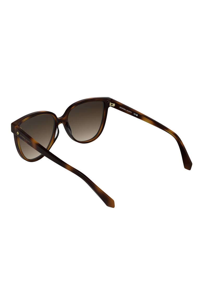 Dira 57mm Gradient Tea Cup Sunglasses, Alternate, color, TORTOISE