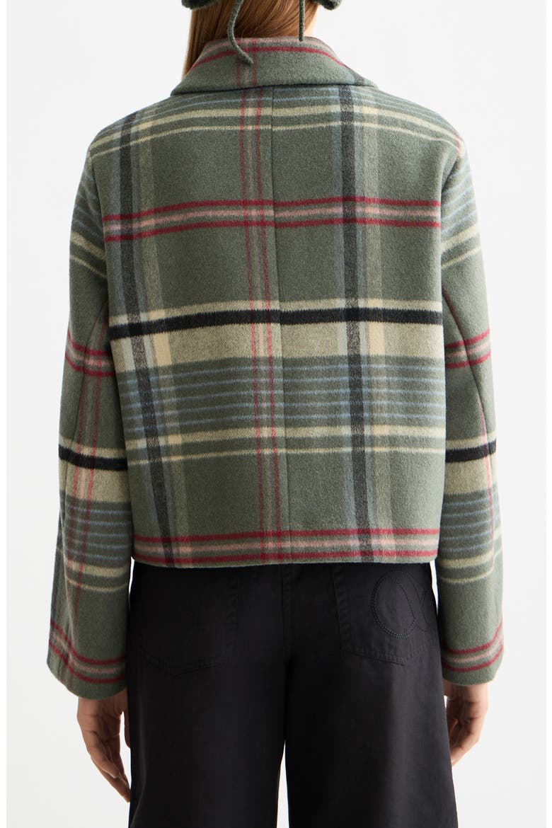 Boxy Shirt Jacket, Alternate, color, THYME CHECK
