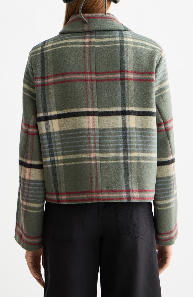 Scotch & Soda Boxy Shirt Jacket, Alternate, color, Thyme Check