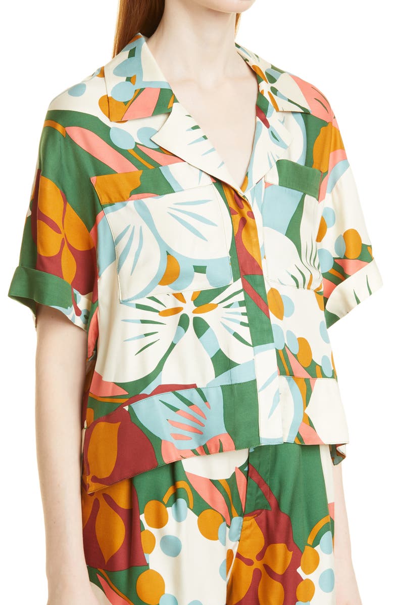 Ted Baker London Talah Boxy Button-Up Shirt, Alternate, color,