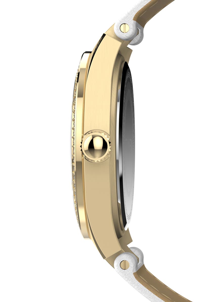 Timex<sup>®</sup> Simone Leather Strap Chronograph Watch, 38mm, Alternate, color,