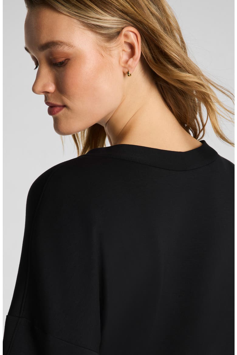 AirEssentials Button Front Cardigan, Alternate, color, VERY BLACK