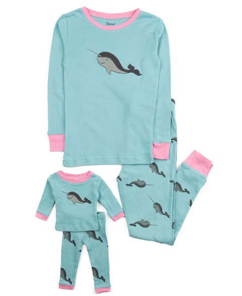 Girls 2-pc. Cotton Pajamas with Matching Doll Accessory - Animal Prints (Toddler, Little Kid & Big Kid)
