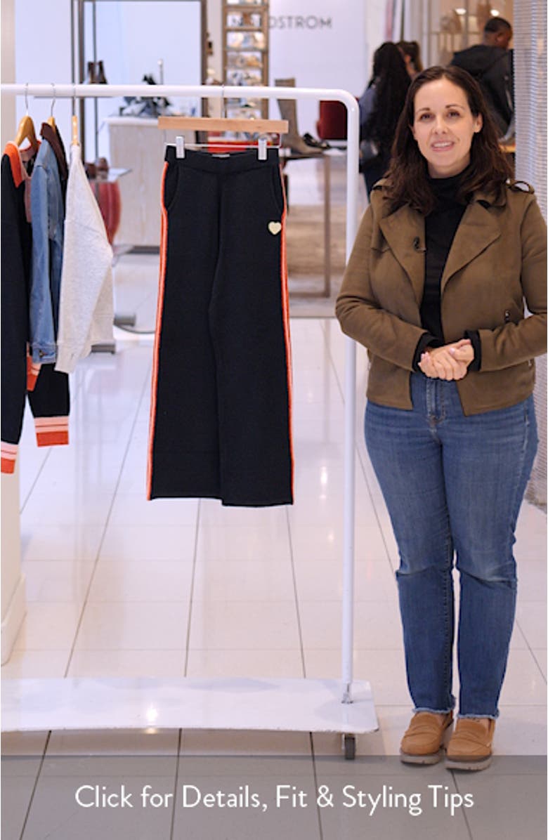 Kids' Side Stripe Knit Sweatpants, sales video thumbnail