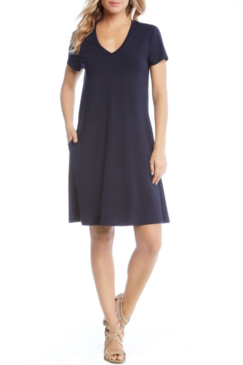 Quinn Pocket Shift Dress, Main, color, NAVY