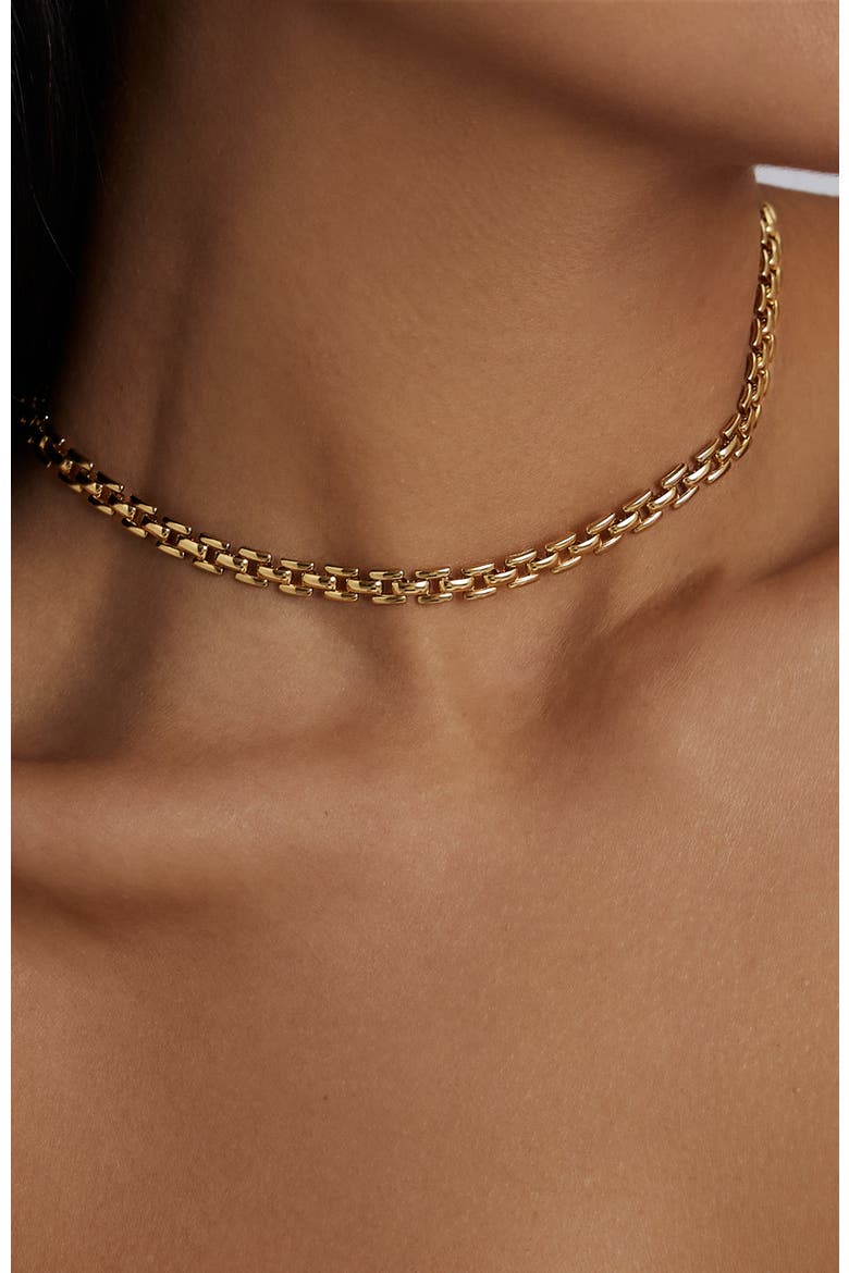Rome Chain Necklace, Alternate, color, Gold