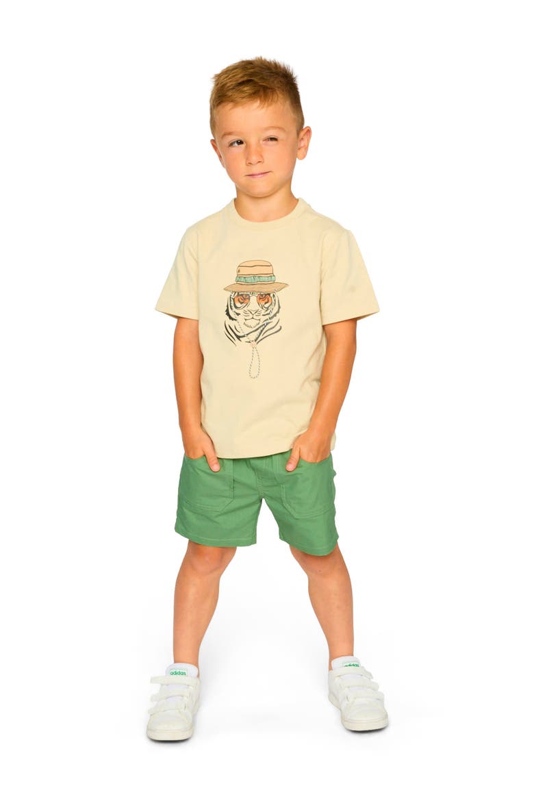 Parachute Shorts with Patch Pockets, Alternate, color, Green