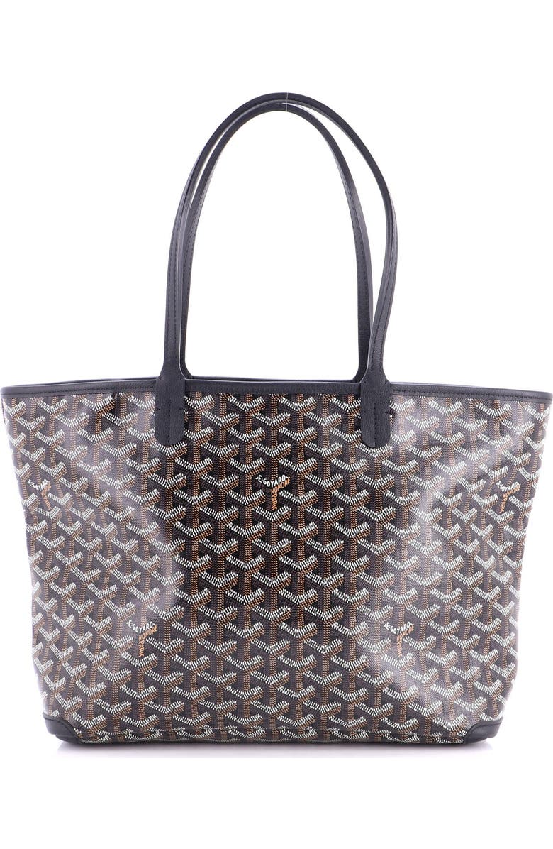 Pre-Owned Goyard Artois Tote Coated Canvas PM, Main, color, Black