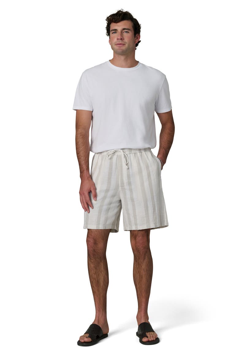 Cabana Dobby Stripe Drawstring Shorts, Alternate, color, GREY STRIPE