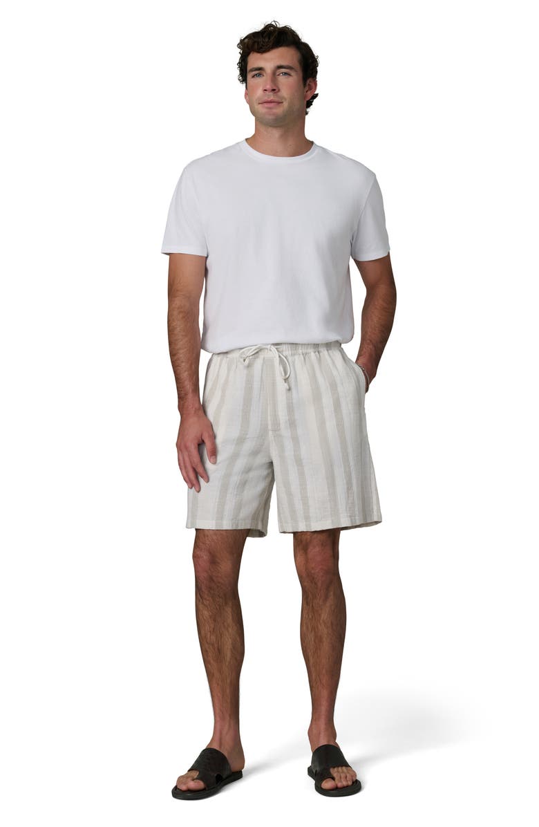 Joe's Cabana Dobby Stripe Drawstring Shorts, Alternate, color, Grey Stripe