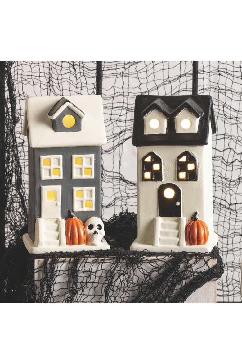 Dolomite Light Up Halloween House Set of 2, Alternate, color, Multicolored