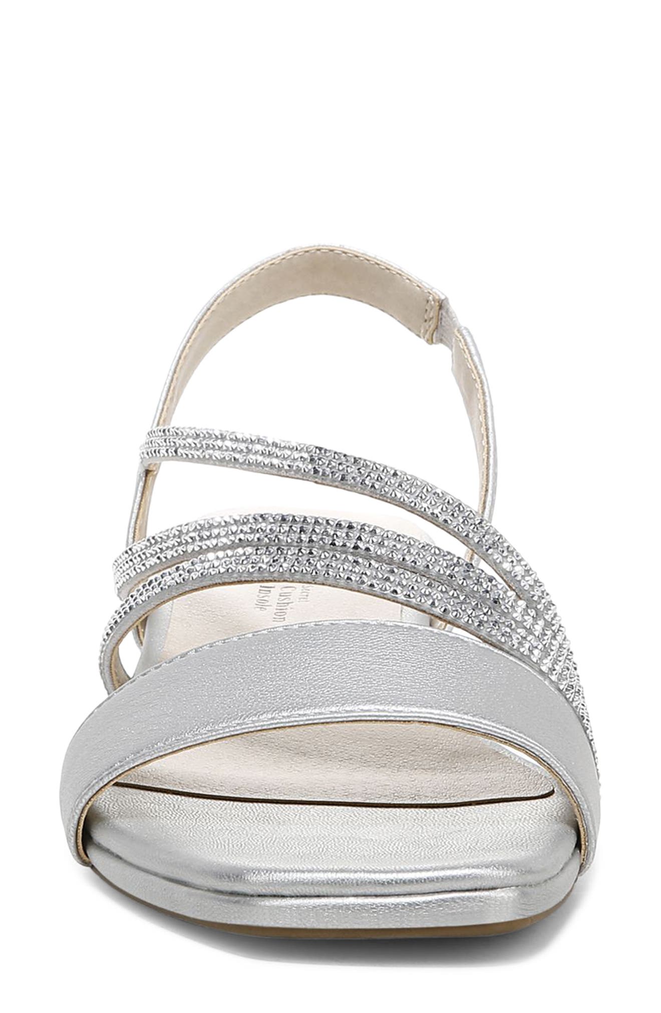 LifeStride Joy Strappy Sandal, Alternate, color, Silver