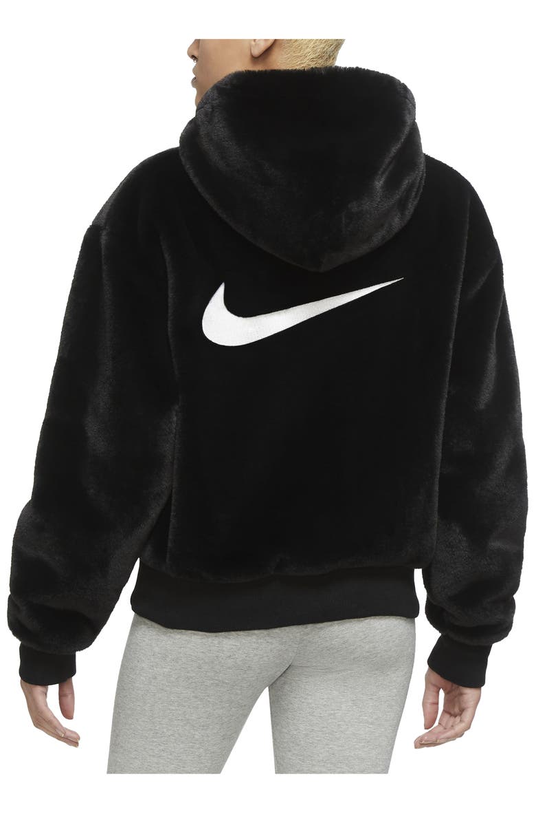 Nike Sportswear Essential Faux Fur Jacket, Alternate, color, 
