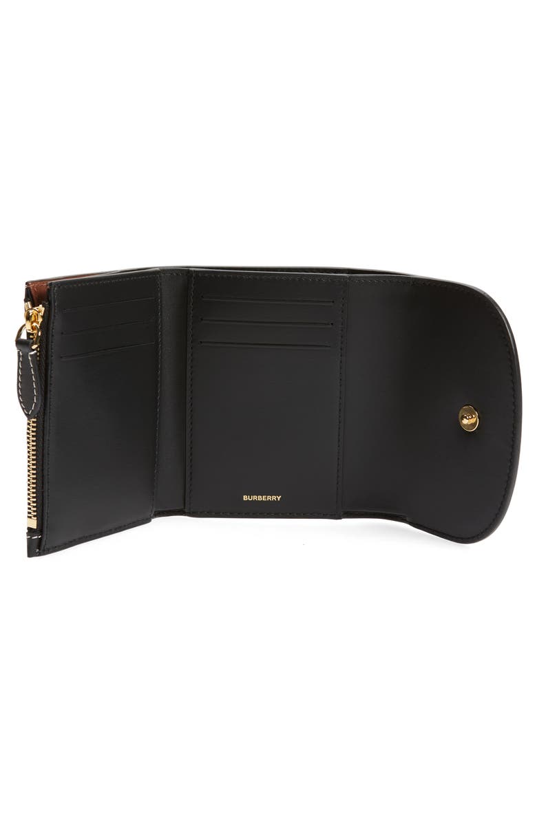 Burberry Lancaster Check Canvas Trifold Wallet, Alternate, color,