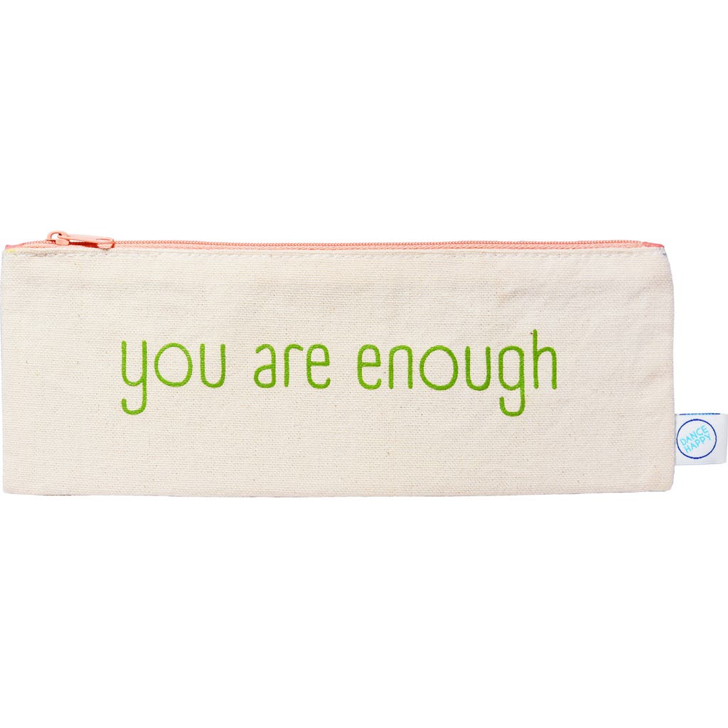 Dance Happy You Are Enough Pencil Case In Green
