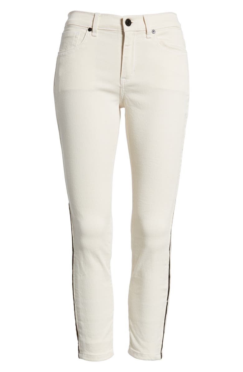 Habitual Demi Inset Stripe Skinny Jeans, Alternate, color, Natural