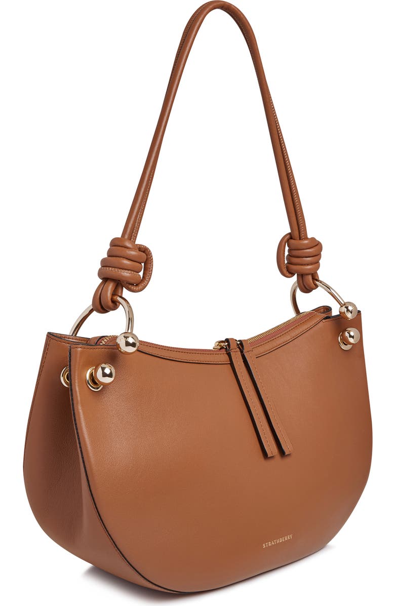 Strathberry Halo Leather Shoulder Bag, Alternate, color,