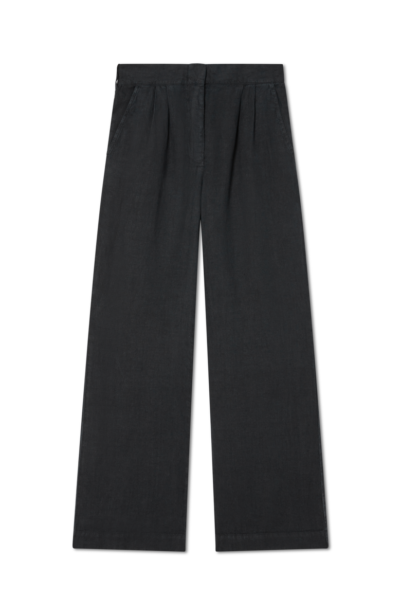 VIR VITA Marina Linen Trouser, Main, color, Black