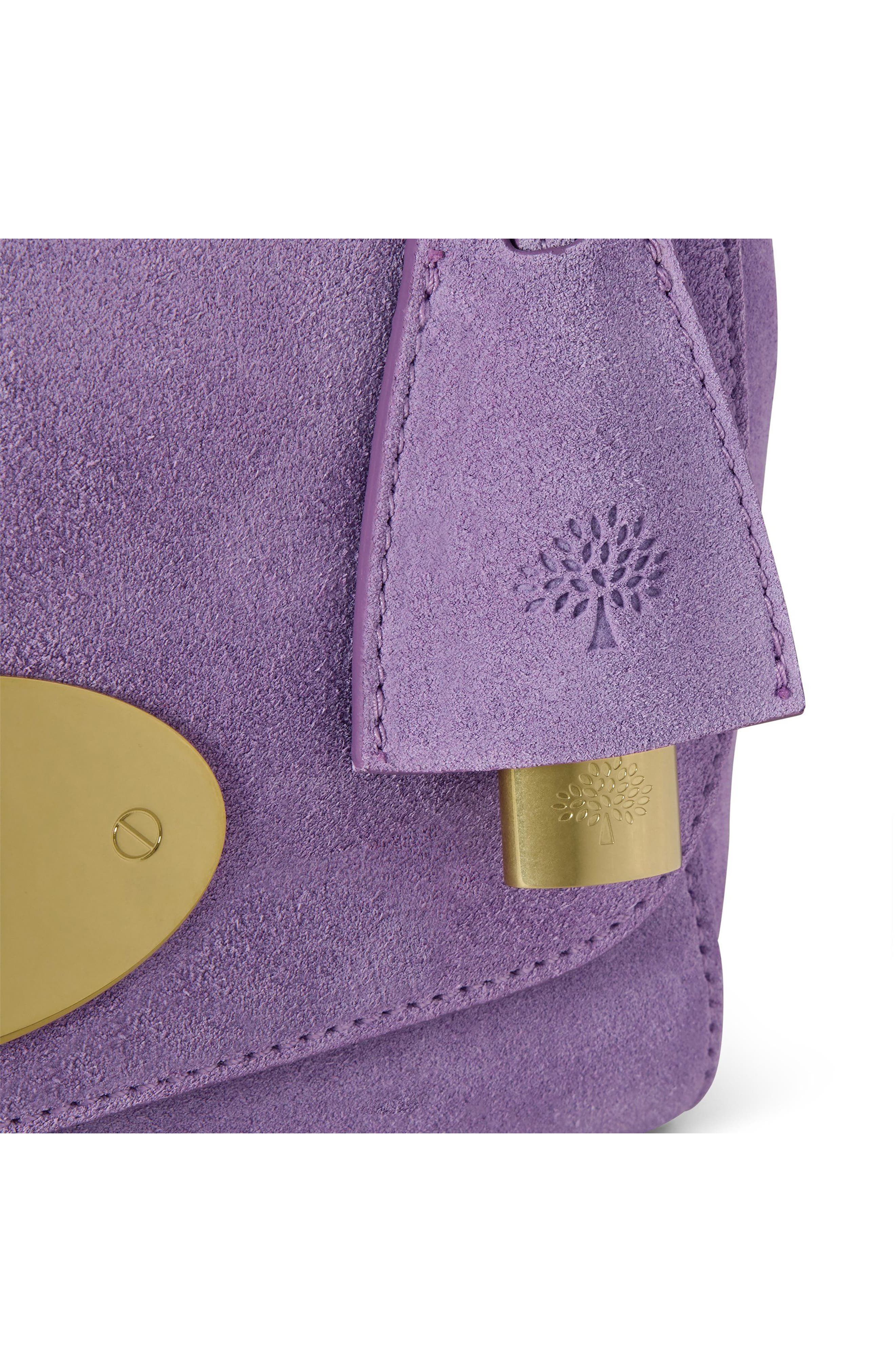 Lily Suede Crossbody Bag, Alternate, color, HAZY LILAC