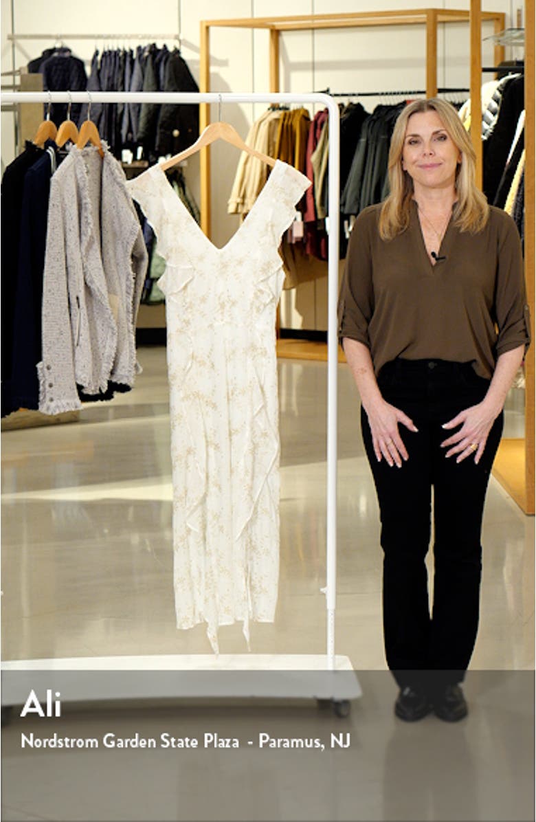 Ruffle Flutter Sleeve Eyelet Dress, sales video thumbnail