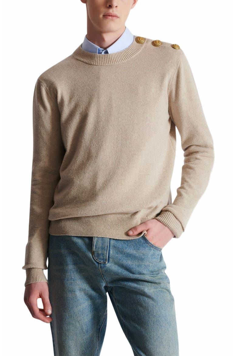 Eco-Cashmere Jumper, Alternate, color, Beige
