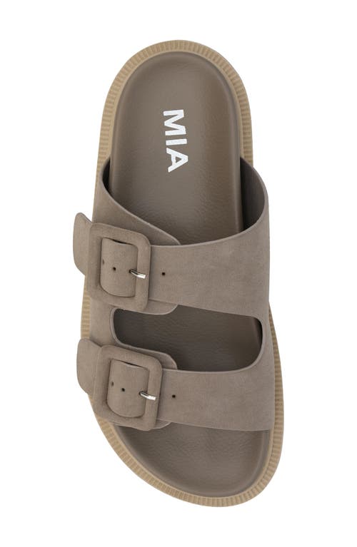 Mia Gen Slide Sandal In Taupe