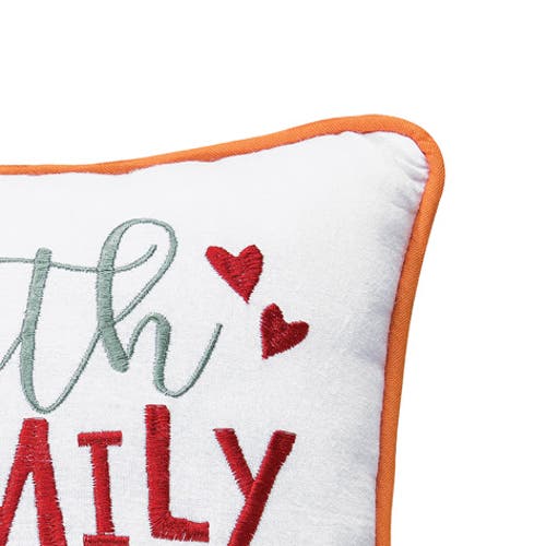 C & F Home C&f Home Faith Family And Fall Embroidered Small/petite Accent Pillow, 10" X 10" In Multi