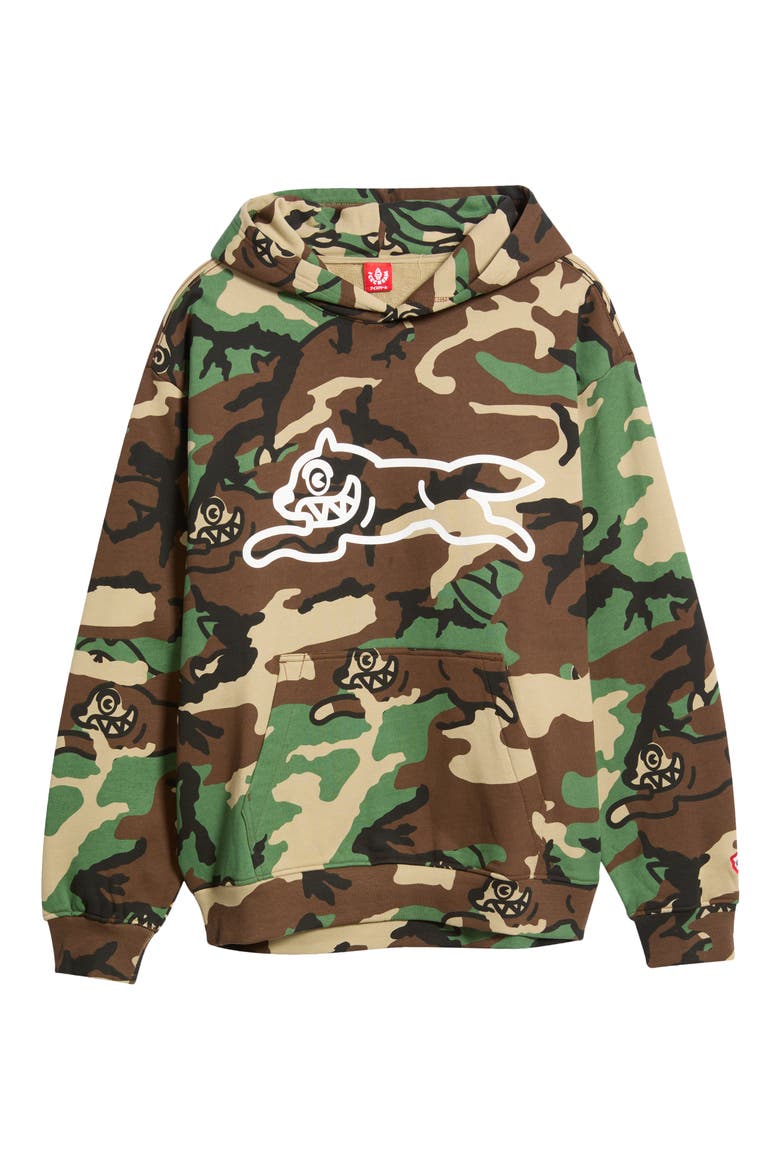 Caramel Cotton Camouflage Graphic Hoodie, Main, color, CAMO