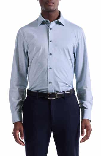 Bugatchi James OoohCotton® Geo Print Button-Up Shirt