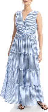 MAX STUDIO Knotted Waist Maxi Dress