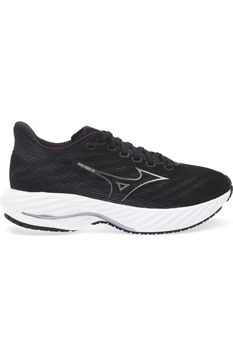 Mizuno Wave Rider 28 Running Shoe, Alternate, color, Black-Harbor Mist