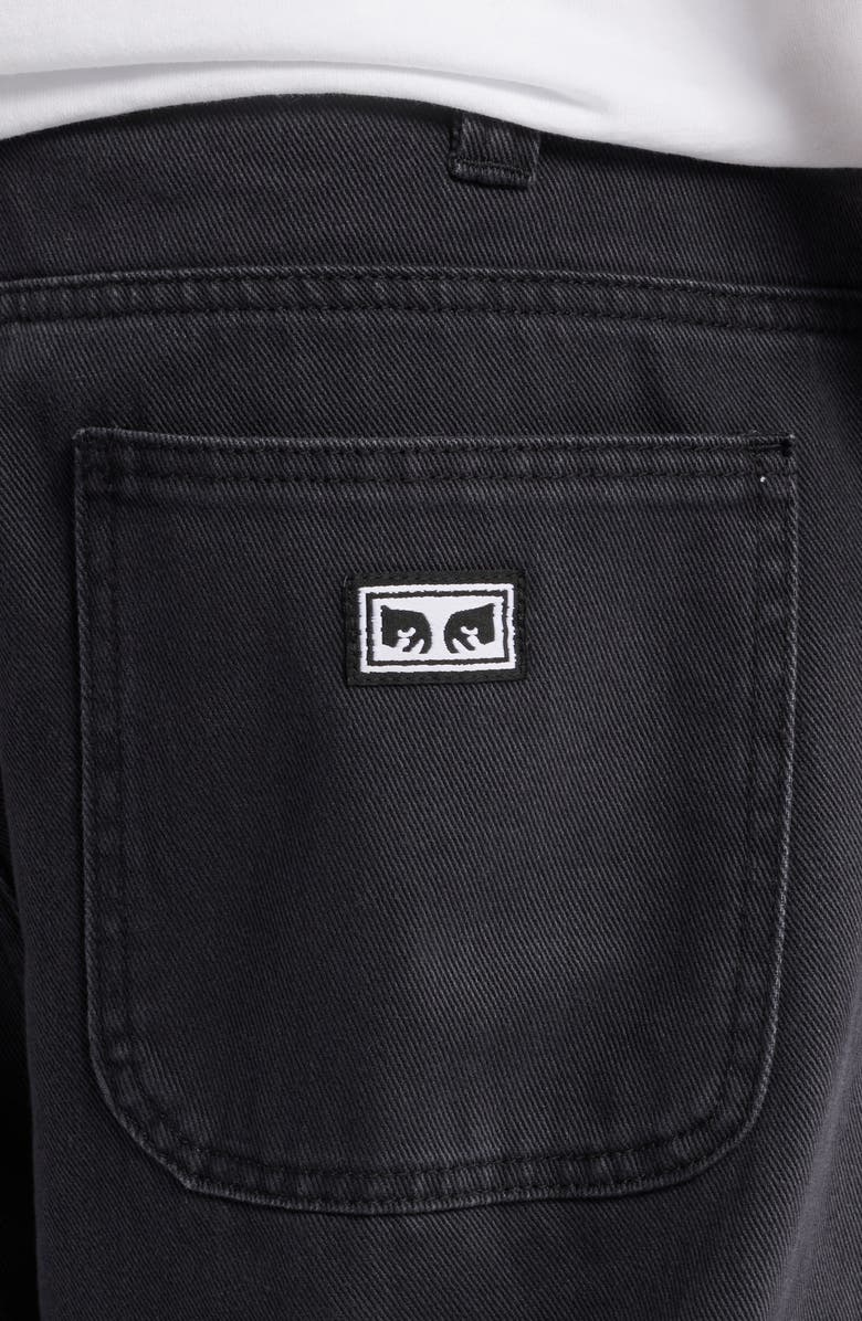 Obey Bigwig Double Knee Denim Worker Pants, Alternate, color, 
