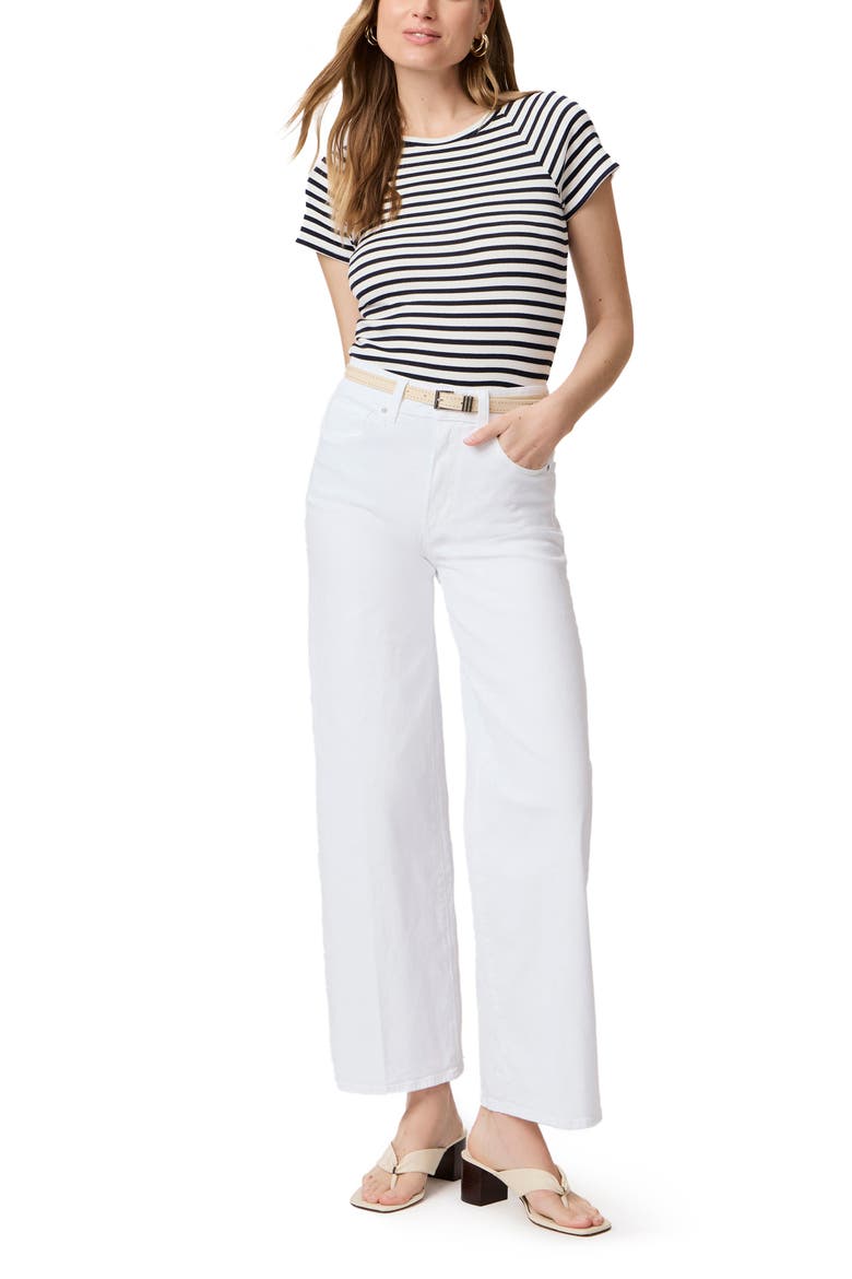 Sasha High Waist Wide Leg Jeans, Alternate, color, CRSP WHT