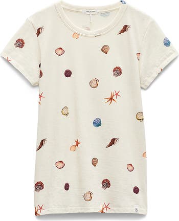 rag & bone Seashell Print Cotton T-Shirt | Nordstrom