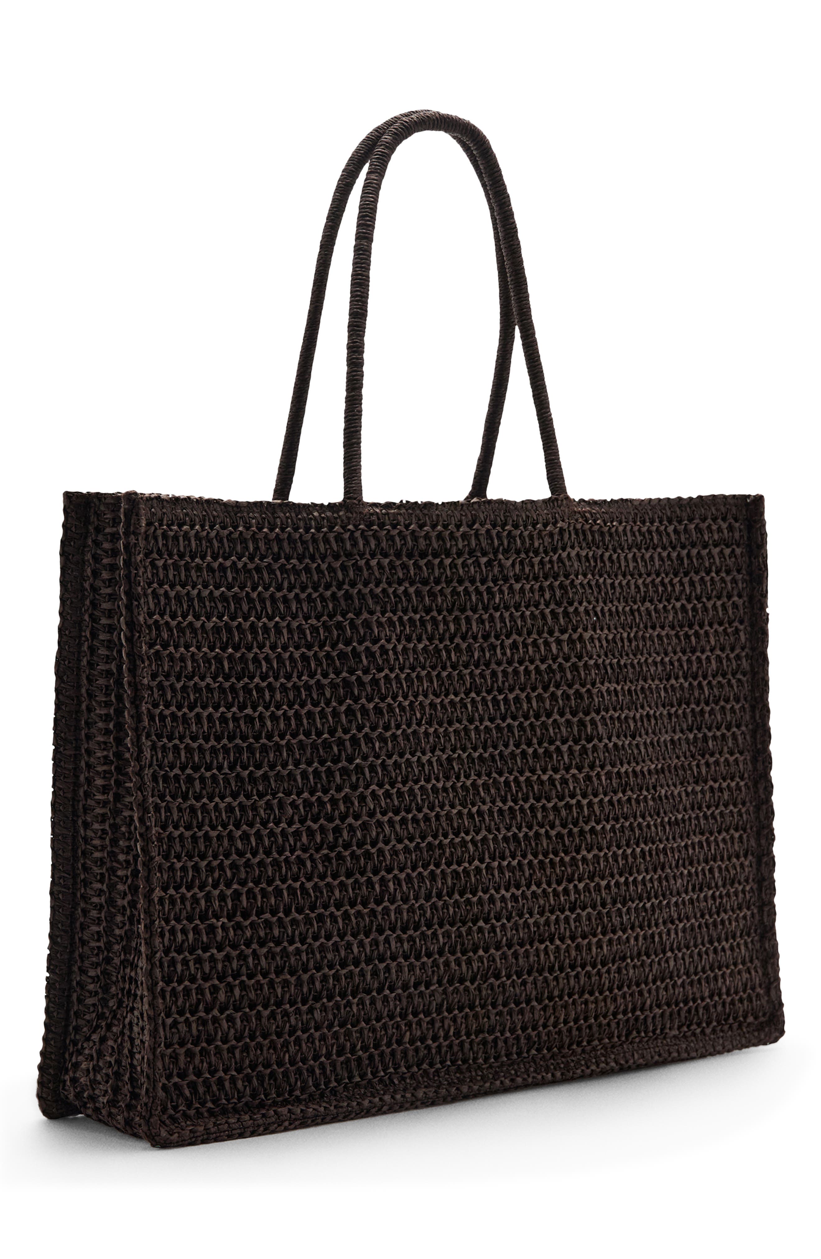 MANGO Natural Fiber Tote, Alternate, color, 