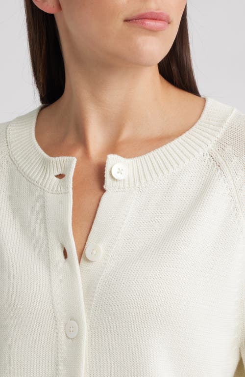 Margaret O'leary Julia Cardigan In White