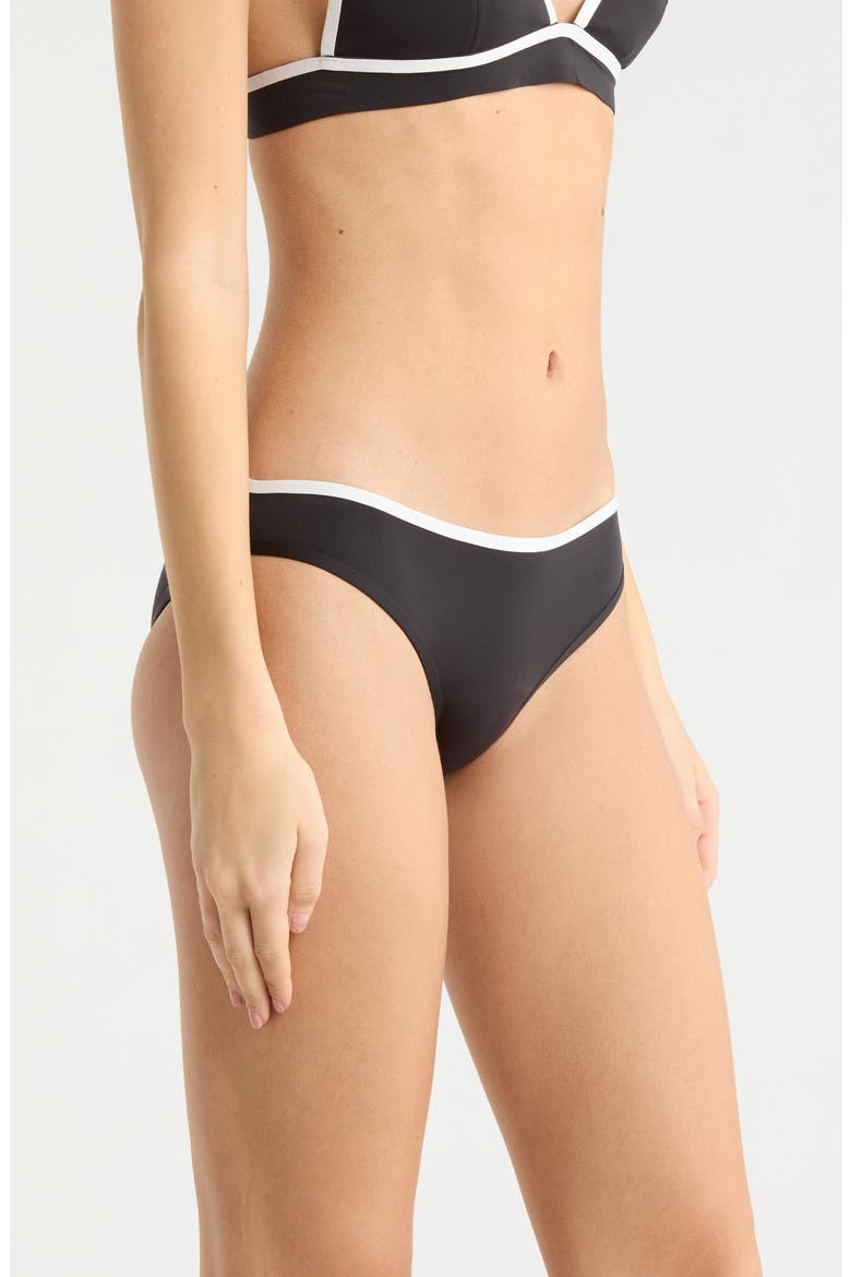 Mirage Fusion Hipster Bikini Bottoms, Alternate, color, BLACK