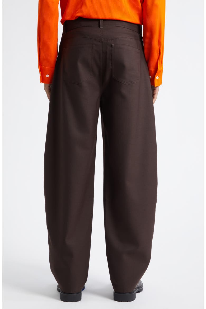 Gino Barrel Leg Trousers, Alternate, color, FINE SLUDGE WOOL