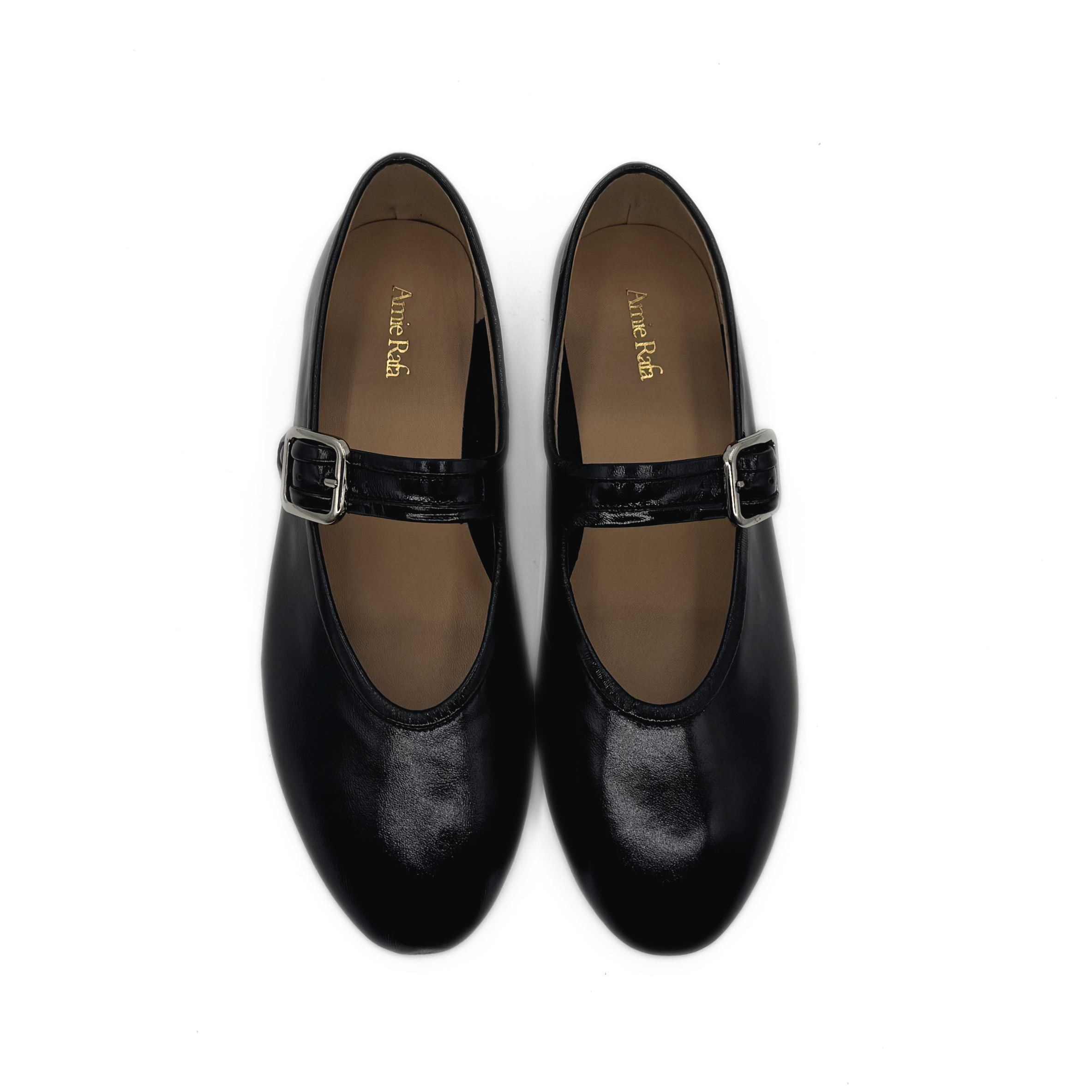 Amie Rafa Ashley Mary Jane Flats, Alternate, color, Black