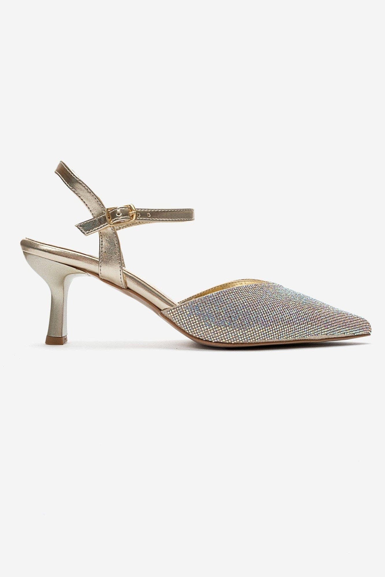Nivora Stiletto Pump, Alternate, color, Gold Glitter