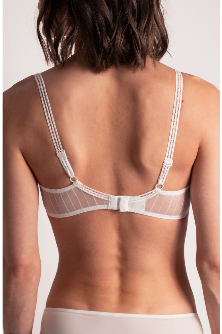 Maddie Underwire Demi Bra, Alternate, color, WHITE