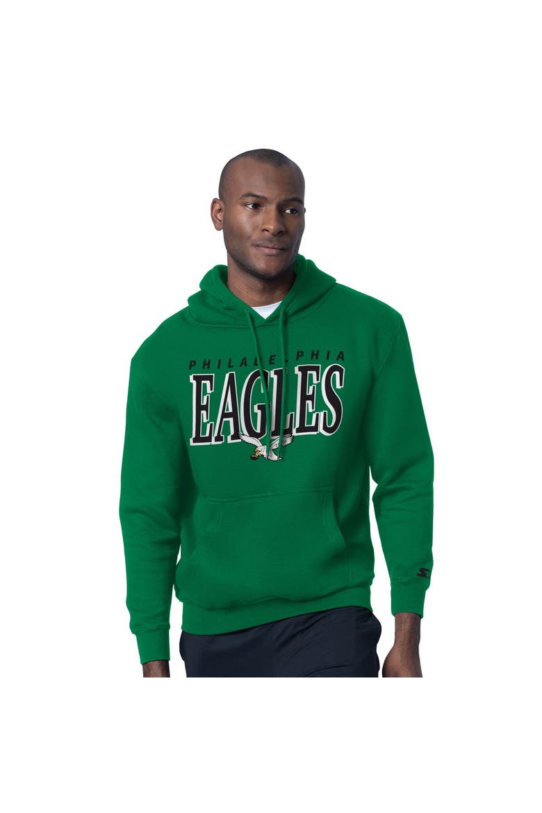 Men's Starter  Kelly Green Philadelphia Eagles Vintage Logo Hoodie & T-Shirt Combo Pack, Alternate, color, Kelly Green