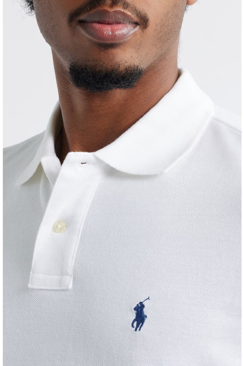 The Iconic Cotton Piqué Polo, Alternate, color, WHITE