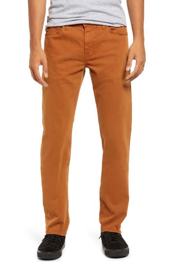 Ag Graduate Sud Straight Leg Pants In Orange